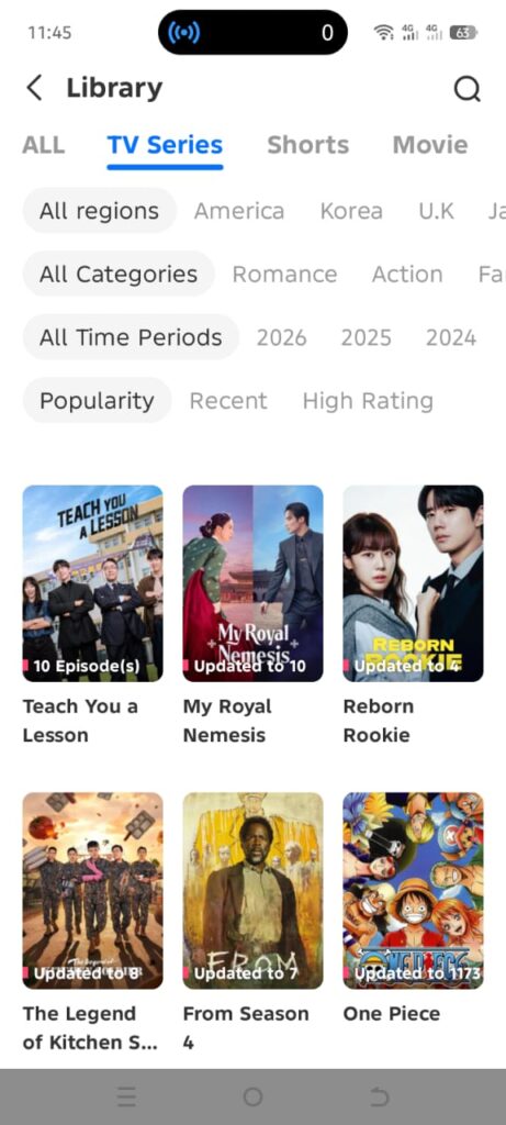 movies box TV series